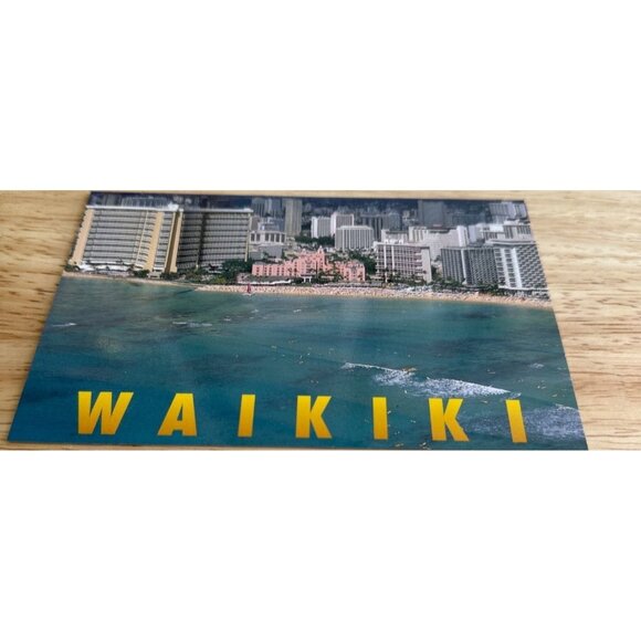 Vintage Waikiki Postcard Phil Mattes / Aerial View Royal Hawaiian Hotel Sku 0200 - Picture 2 of 4